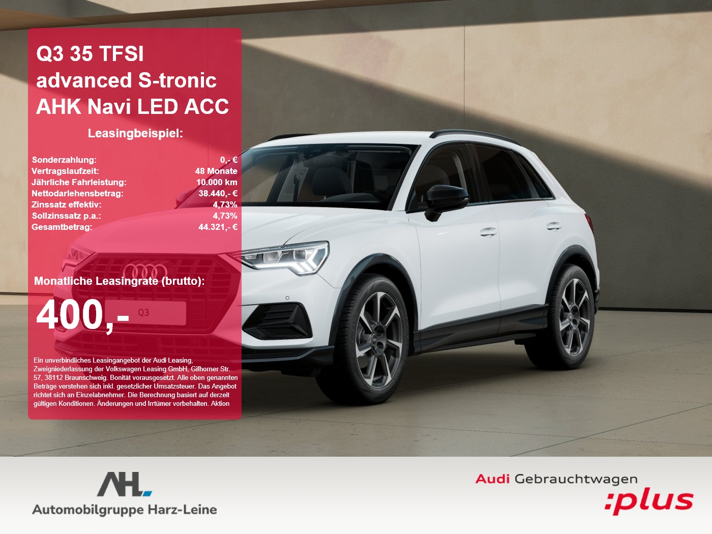 Q3 35 TFSI advanced S-tronic AHK Navi LED ACC LM